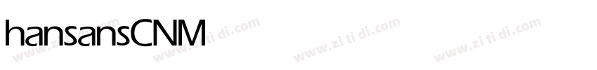 hansansCN Medium字体转换